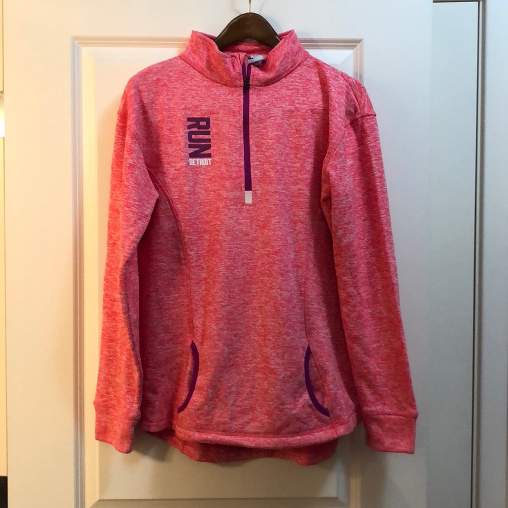 Run DETROIT half zip sweater